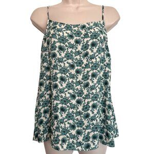 Treasure & Bond Cami Tank Size Large Tie Back Sleeveless NWT $60 Viscose Green W